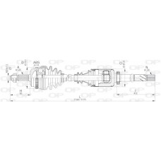 DRS6240.00 OPEN PARTS Привідний вал