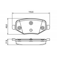0 986 495 385 BOSCH Комплект гальмівних колодок дисковий гальм