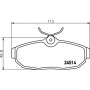 8DB 355 013-111 HELLA Комплект гальмівних колодок, дискове гальмо