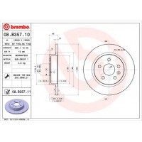 08.B357.10 BREMBO Гальмівний диск