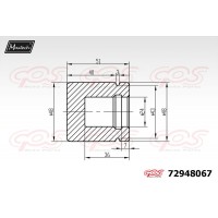 72948067 MAXTECH Поршень корпус скоби гальма
