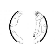 0 986 487 549 BOSCH Комплект гальмівних колодок