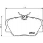 8DB 355 017-601 HELLA Комплект гальмівних колодок, дискове гальмо