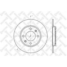 6020-9947-SX STELLOX Гальмівний диск