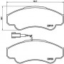 P 23 092 BREMBO Комплект гальмівних колодок дисковий гальм