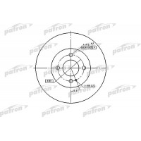 PBD3089 PATRON Гальмівний диск