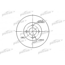 PBD3089 PATRON Гальмівний диск