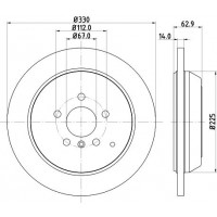 8DD 355 113-211 HELLA Гальмівний диск