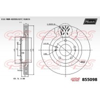 855098 MAXTECH Гальмівний диск
