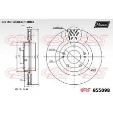 855098 MAXTECH Гальмівний диск