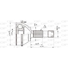 CVJ5131.10 OPEN PARTS Шарнирный комплект, Привідний вал