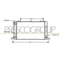 AD013R015 PRASCO Радіатор охолодження двигуна