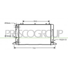 AD013R015 PRASCO Радіатор охолодження двигуна