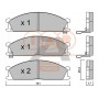704-13041P IAP QUALITY PARTS Комплект гальмівних колодок дисковий гальм