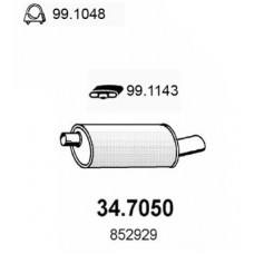 34.7050 ASSO Глушник вихлопних газів кінцевий