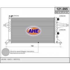 121.095 AHE Радіатор охолодження двигуна