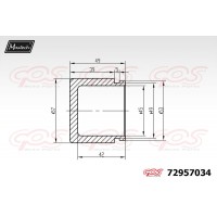 72957034 MAXTECH Поршень корпус скоби гальма