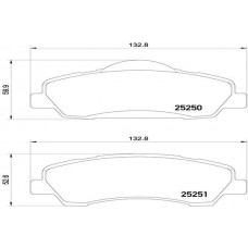 FK20286 KAISHIN Комплект гальмівних колодок дисковий гальм