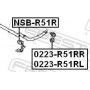 NSBR51R FEBEST Опора стабілізатора