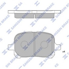 SP1226 Hi-Q Комплект гальмівних колодок дисковий гальм