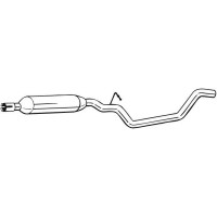 283-875 BOSAL Середній глушник вихлопних газів