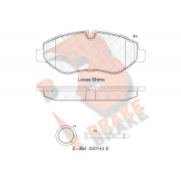 RB1786 R BRAKE КомплеК т гальмівних колодок, дискове гальмо