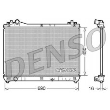 DRM47016 DENSO Радіатор охолодження двигуна