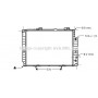 MSA2214 AVA QUALITY COOLING Радіатор охолодження двигуна