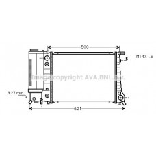 BW2084 AVA QUALITY COOLING Радіатор охолодження двигуна