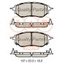 704-15035 IAP QUALITY PARTS Комплект гальмівних колодок дисковий гальм