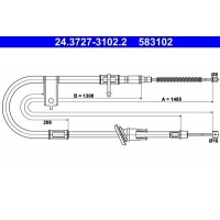 24.3727-3102.2 ATE Тросик, cтояночный тормоз