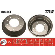 DB4084 TRW Гальмівний барабан