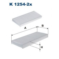 K 1254-2x FILTRON Фільтр повітря у внутрішньому просторі