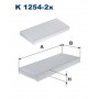 K 1254-2x FILTRON Фільтр повітря у внутрішньому просторі
