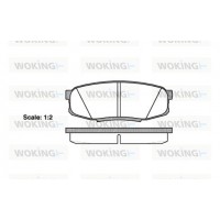 P13723.00 WOKING Комплект гальмівних колодок дисковий гальм
