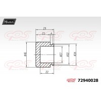 72940028 MAXTECH Поршень корпус скоби гальма