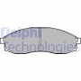 LP1013 DELPHI Комплект гальмівних колодок дисковий гальм