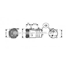AIAK003 AVA QUALITY COOLING Компресор кондиціонера