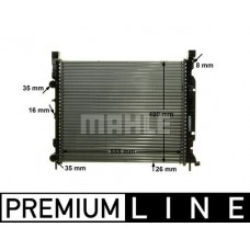 CR 1155 000P MAHLE Радіатор охолодження двигуна