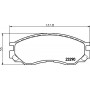 8DB 355 027-461 HELLA PAGID Комплект гальмівних колодок дисковий гальм