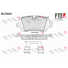 BL2763A1 FTE Комплект гальмівних колодок дисковий гальм