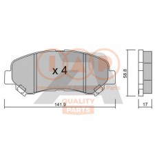 704-13102P IAP QUALITY PARTS КомплеК т гальмівних колодок, дискове гальмо