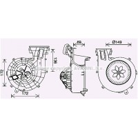 OL8694 AVA QUALITY COOLING Вентилятор салону