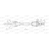 DRS6065.00 OPEN PARTS Привідний вал