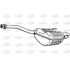 P3671 FENNO Глушник вихлопних газів кінцевий