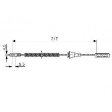 1 987 482 251 BOSCH Тросик, cтояночный тормоз