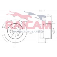 RD00125 RAICAM Гальмівний диск