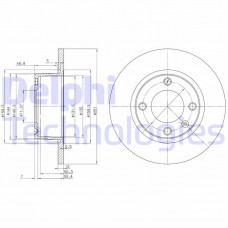 BG3367 DELPHI Гальмівний диск