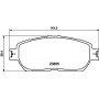 8DB 355 036-851 HELLA PAGID Комплект гальмівних колодок дисковий гальм