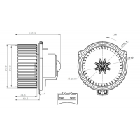 WG2160438 WILMINK GROUP Вентилятор салону